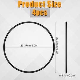 4pcs Lid Latch Strap Rubber Band, Reusable Slow Cooker Lid Strap Pot Lid Lock Strap Lid Securing Strap for Hamilton Beach 6, 7, 8 Quart Slow Cooker Kitchen Accessories (Black)