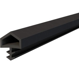 cyclingcolors Door Seal Black Flexible Rubber PVC TPE 10 mm x 5.5 mm Room Doors Room Door Seal Anti-Stretch Thread Front Door Seal Door Stop Seal Window Seal Rubber Seal (Length 1 m)