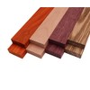 Imported Exotic Hardwood Variety Pack - Zebrawood, Purpleheart, Padauk, Okoume