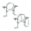 Pastlla 2 Pcs 3.62 Inch Steel Adjustable Pipe Bracket Clamp,