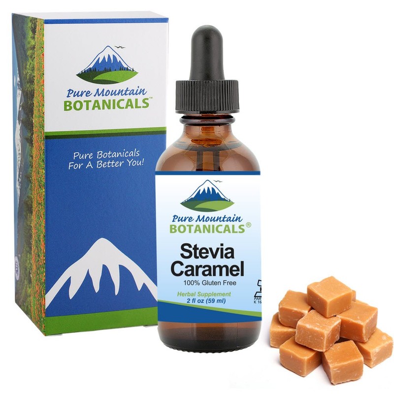 Caramel Stevia Liquid Drops Flavored with Natural Sweet Caramel |
