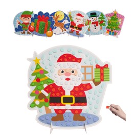 DIY EVA Foam Scene Christmas Crafts for Kids Ages 3-5- Makes 6 Paper Craft Art Pieces - Christmas Crafts for Kids - Toddler Arts and Crafts - Foam Crafts for Kids - Art and Crafts for Kids Ages 3-5