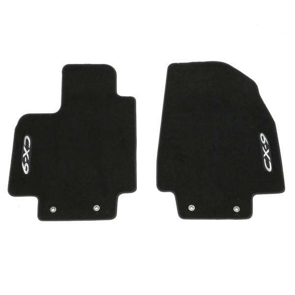 MAZDA 2007-2015 Mazda CX-9 Black Carpeted Floor Mats Front OEM