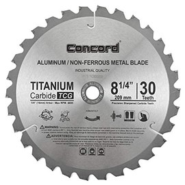 Concord Blades ACB0825T030HP 8-1/4" 30 Teeth TCT Non-Ferrous Metal Saw Blade