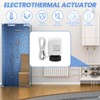 Underfloor Heating Actuator 230V with VA10 Adapter, AC230V Normally Closed