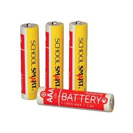 School Smart Alkaline Batteries, AAA, Pack of 60