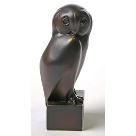 Owl Smooth Sided Animal Portrait Statue by Pompon