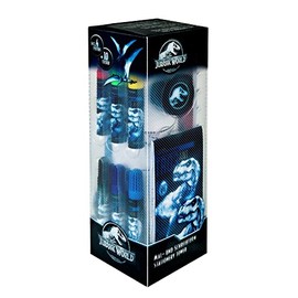 Undercover Painting and Writing Tower 35 Pieces - Painting Set Jurassic World for Children - Malturm with Colouring Poster - Creative Painting Set for Children - Safe Ingredients - Gift Item - from 3