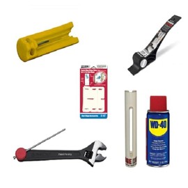 Hinge Replacement Repair Tool Kit - PinPopper, Door Shims, Knuckle Bender, Door Lifter, Hinge Lubricant (4.5 Inch)