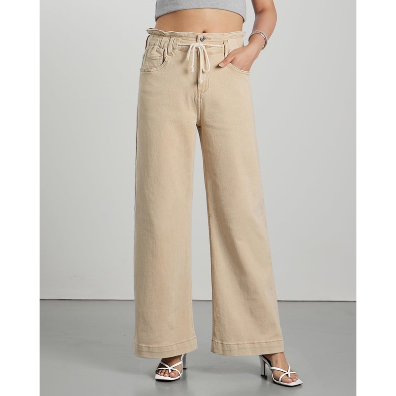 GRAPENT Women's High Waisted Bootcut Jeans - Oversized, Wide Leg,