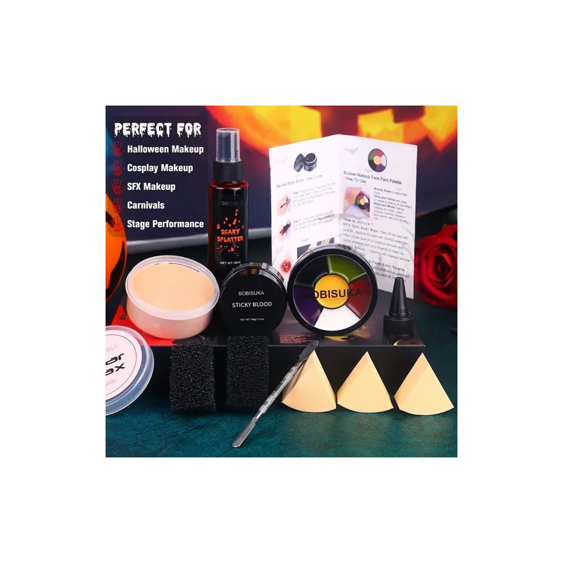 Bobisuka Kit Maquillaje De Efectos Especiales Halloween Sfx