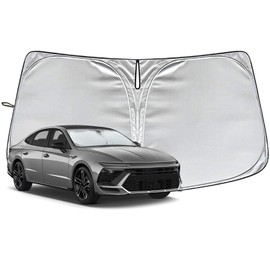 Fit for Hyundai Sonata 2020-2025 Windshield Sunshade, Customized for Sonata Car Front Window Sun Shades, Automatic Car Sun Shield Accessories, Blocks UV Rays, Keeps Vehicle Cool