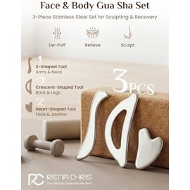 Gua Sha Facial Tool, Compact Lightweight Accessory for Travel and Daily Use - Rena Chris Gua Sha Muscle