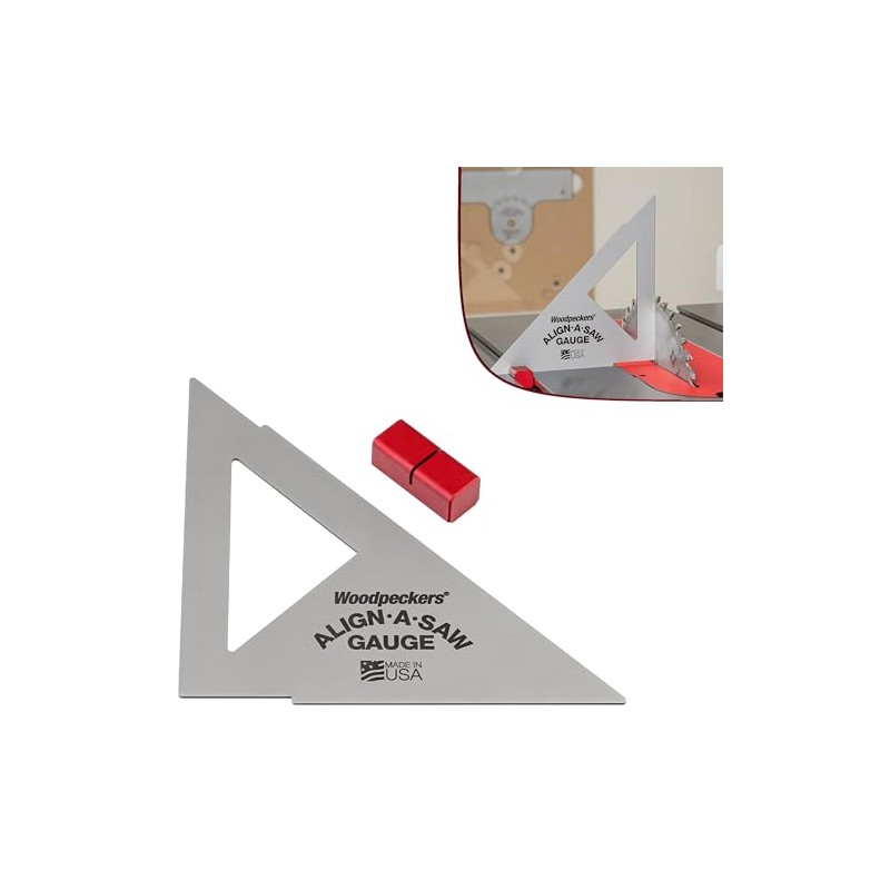 Woodpeckers Align-A-Saw System, Table Saw Alignment & Setup Tool, Saw