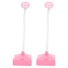 2 Sets LED Desk Lamp Pink Flexible Gooseneck Foldable Home