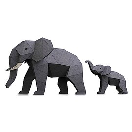 Papercraft World Elephants Model - Paper