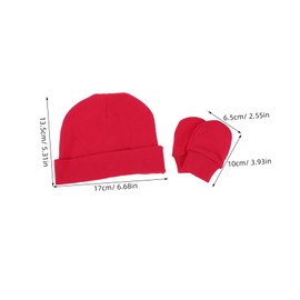 Totority 12pcs Hat Set with Scratch Mittens Beanie Cap and Gloves for Boys Months Simplified Design for Easy Dressing Keeps Skin Safe