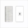 RiteAV USBC Wall Plate - Brush [Screwless White]