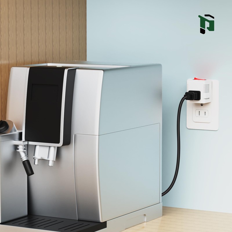 PLUGTUL 2 Prong Outlet Switch, Single Outlet with ON Off