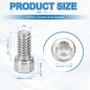 PATIKIL 1/4-20x1/2 Hex Socket Head Bolts Screws 304 Stainless Steel