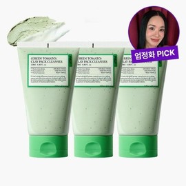 Uhm Jung-hwa PICK Green Tomato Clay Pack Cleanser 120ml X 3 / 엄정화 PICK 그린토마토 클레이 팩 클렌저 120ml X 3개