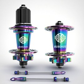 BUBGAOS Bicycle Hub Disc 32H Front&Rear Disc Brake Hub MTB Mountain Bike 6 Pawls 32 Hole Bike Hub Disc 7075 Aluminum Ultralight Bike Disc Brake Hub for 8/9/ 10/11/ 12/13 Speed Equip Quick Release