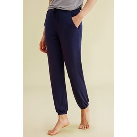 Latuza Women's Pajama Pants Lounge Bottoms with Pockets L Navy
