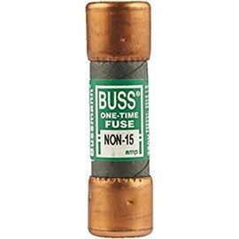 COOPER BUSSMANN NON-15 FUSE, 15A, 250V, ONE TIME (50 pieces)