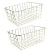 Freezer Basket Rust Proof Large Capacity Iron Storage Bin for