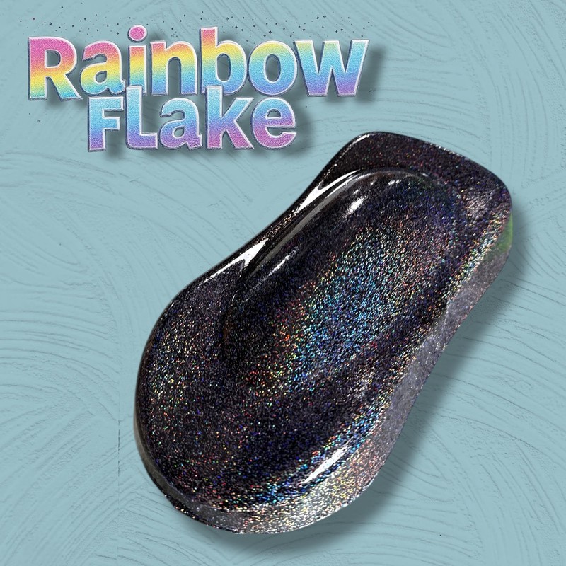 LiME LiNE Silver Rainbow Iridescent Metal Flake Automotive Basecoat- No