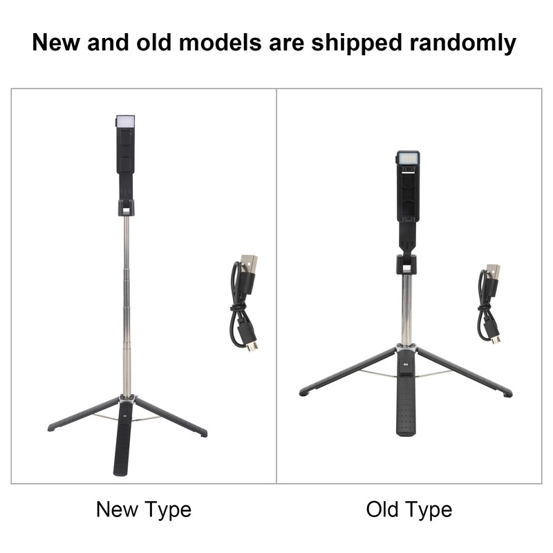 Selfie Stick 360 Degrees Rotated LED Fill Light 3 Levels