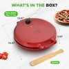 NutriChef Countertop Pizza Maker | 1500W Non-Stick Electric Pizza Cooker
