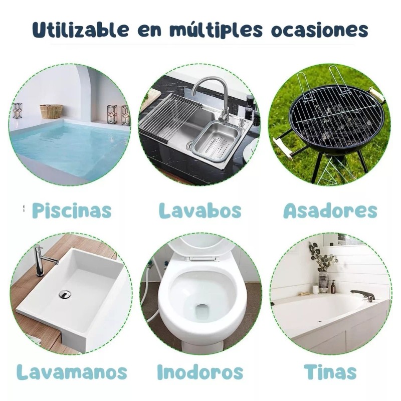 Veraly 5 Pzs Piedra Pómez Limpiadora Elimina Sarro Baños Cocina