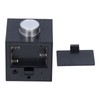 LED Knob Alarm Clock Digital Thermometer Display Imitation Wood Grain