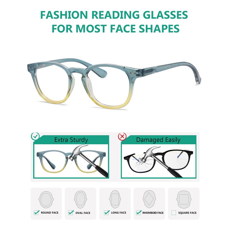 Eyekepper 5er Pack Mode Lesebrille Damen (je eine Farbe)