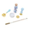 Wax Sealing Stamp Kit Clear Pattern Delicate Wax Detachable Handle