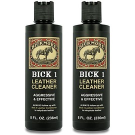 Bickmore Bick 1 Leather Cleaner 8 oz (2 Pack) - Clean Dirt, Oil, Sweat, Salt, and Water Stains from All Colored, White, and Black Leather