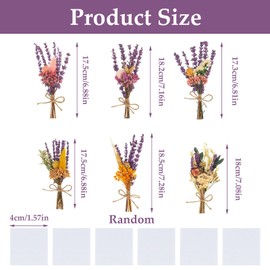 Dried Flower Bouquet No Mini Bouquet Pressed Flowers Dried Flowers for Crafts Natural Dried Flowers Decoration Fake Flowers Artificial Flower Preserved Flora Purple for DIY Flower Decoration