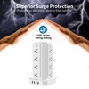 10FT Extension Cord Power Strip Tower, 16 Widely Outlets 1875W