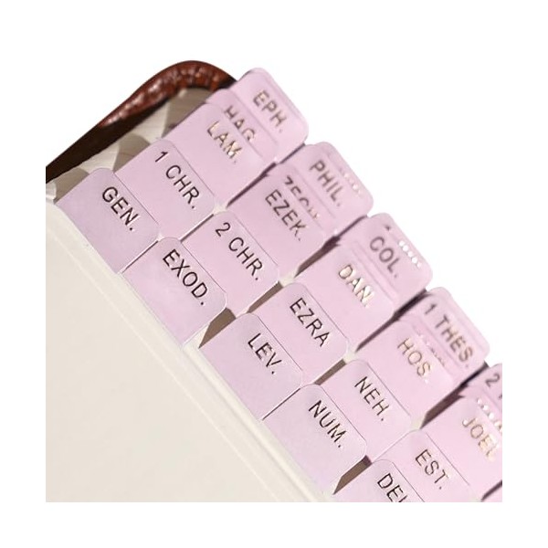 Idyllic Grace - Mini Bible Tabs, Embossed Gold Foil, Journaling,