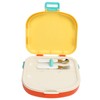 Bento Lunch Box ABS Separate Compartments with Buckle Handle Leakage