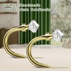 Crystal Metal Curtain Holdbacks 2pcs, Decoration Curtain Tie Back Hooks