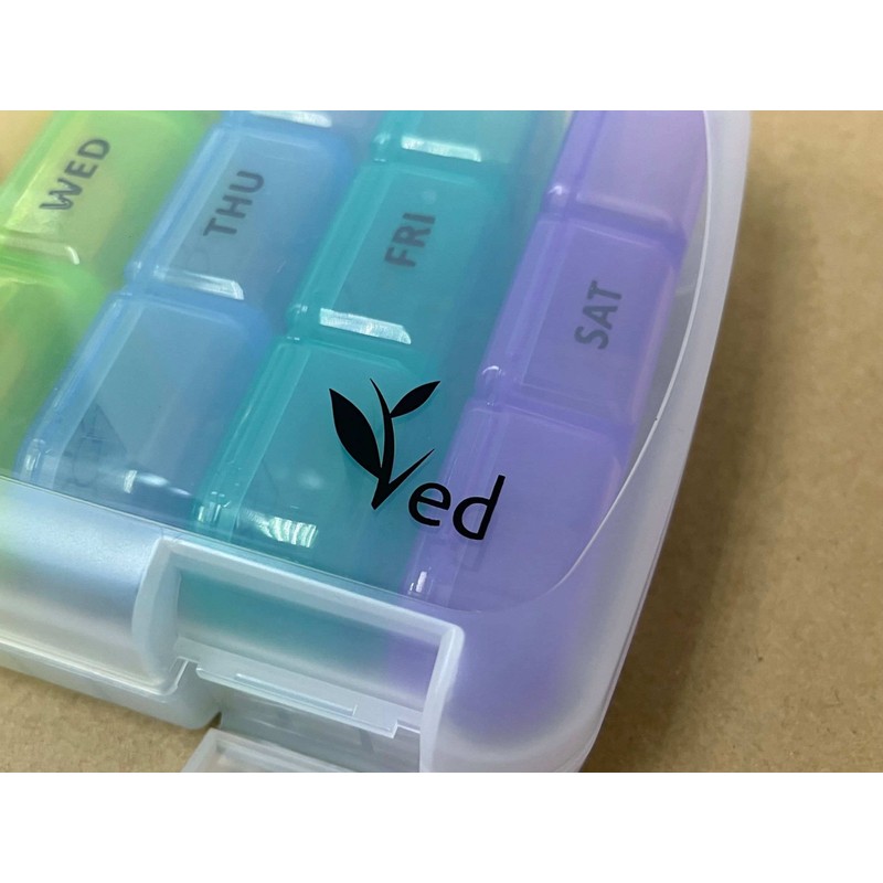 Pill Box Organizer 3 Times a Day Travel Pill Box