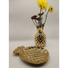 Ceramic Pineapple Key Holder Bowl + Aroma Diffuser (Gold) Non-Electric