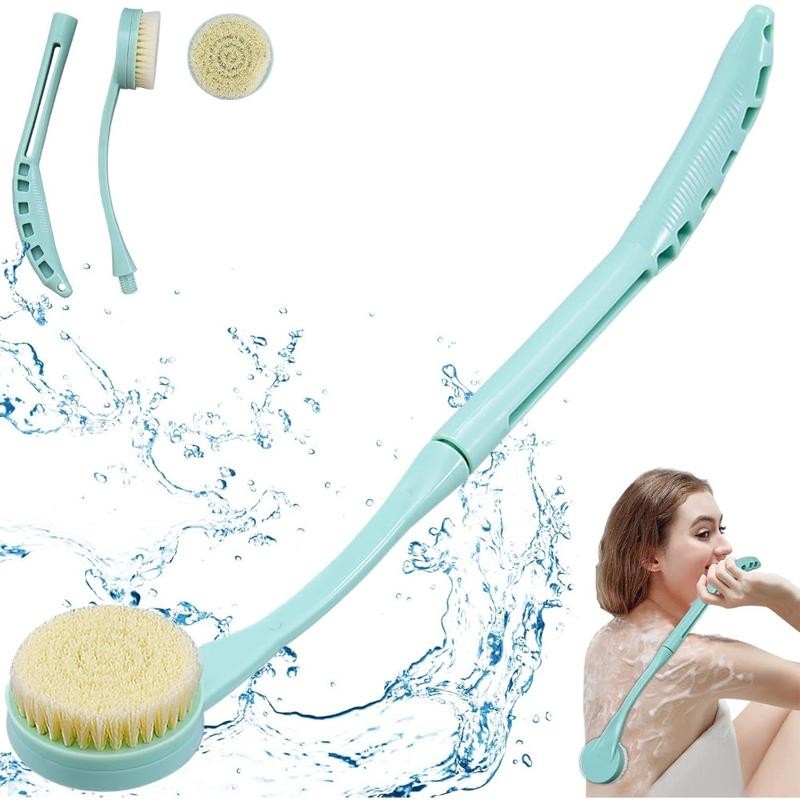 Brush Long Handle for Shower, 20.5” Bath Brush for Shower,