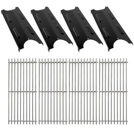Cooking Grate and Heat Plate Replacement Parts for Master Forge BG179A, Cooking Grate Kit for Master Forge Grill Parts, 4 Pack Cooking Grate Kit for Master Forge Grill Replacement Parts