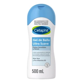 Cetaphil Gel De Baño Ultra Suave Para Piel Sensible 500 Ml