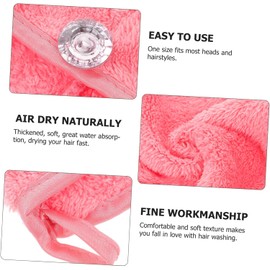 WOONEKY Toalla Microfibra Cabello para Secar Rápido Gorro Absorbente, Material Microfibra para Cabello Húmedo, Adecuado para Gimnasio y Uso Diario