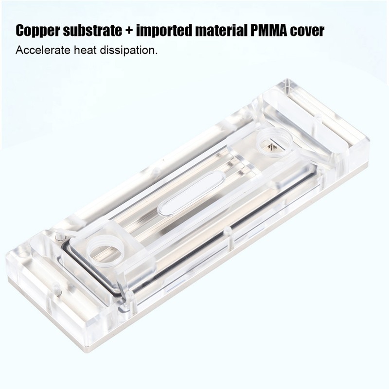 Copper Substrate Imported PMMA Water Cooling Block with Built In