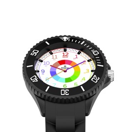 Kids Watch,Kids Learning Wrist Watches,Time Learn Watch for Kid,First Wristwatch from Children,Analog Watches with The Rotating Bezel,Easy to Learn The time Reading with Soft Strap